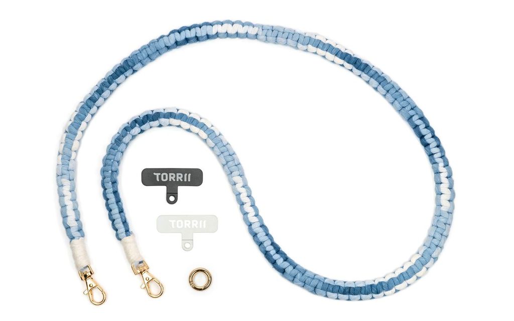 Torrii Knotty Braided Crossbody Strap – Gradient Blue-4897078509001