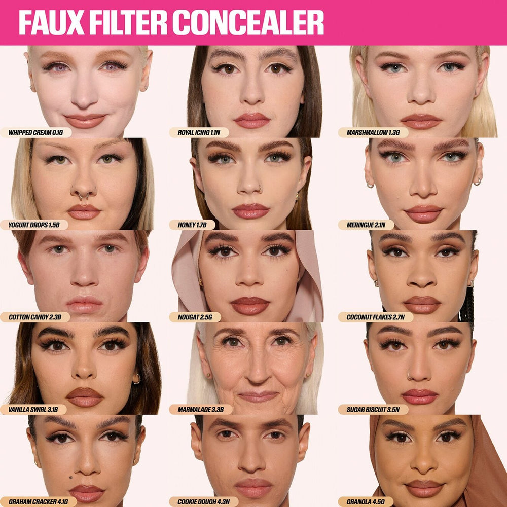 Huda Beauty FauxFilter Luminous Matte Liquid Concealer - 9ml - Granola 4.5
