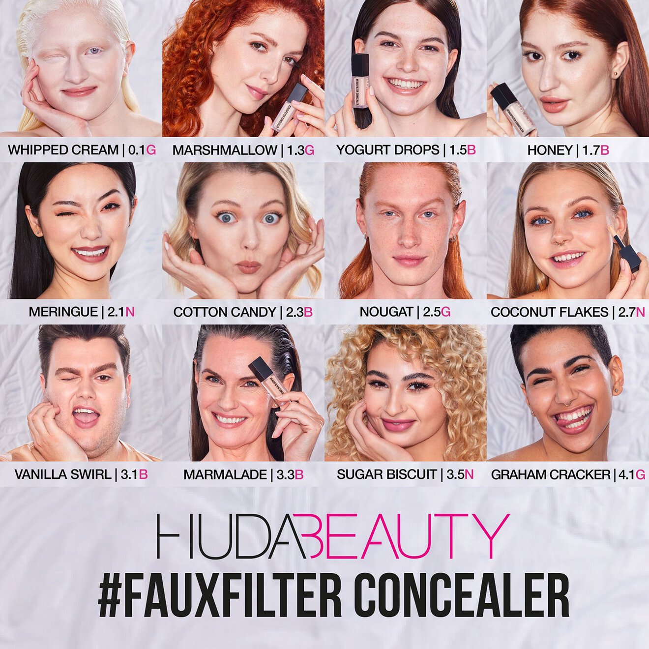 Huda Beauty FauxFilter Luminous Matte Liquid Concealer - 9ml - Caramel Corn 5.1
