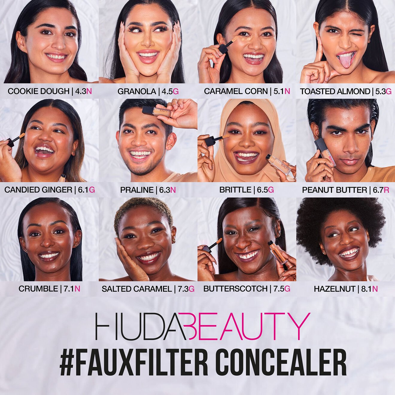 Huda Beauty FauxFilter Luminous Matte Liquid Concealer - 9ml - Salted Caramel 7.3