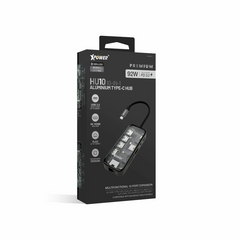 XPower HI10 10 In 1 92W PD Type-C Hub - Transparent Grey