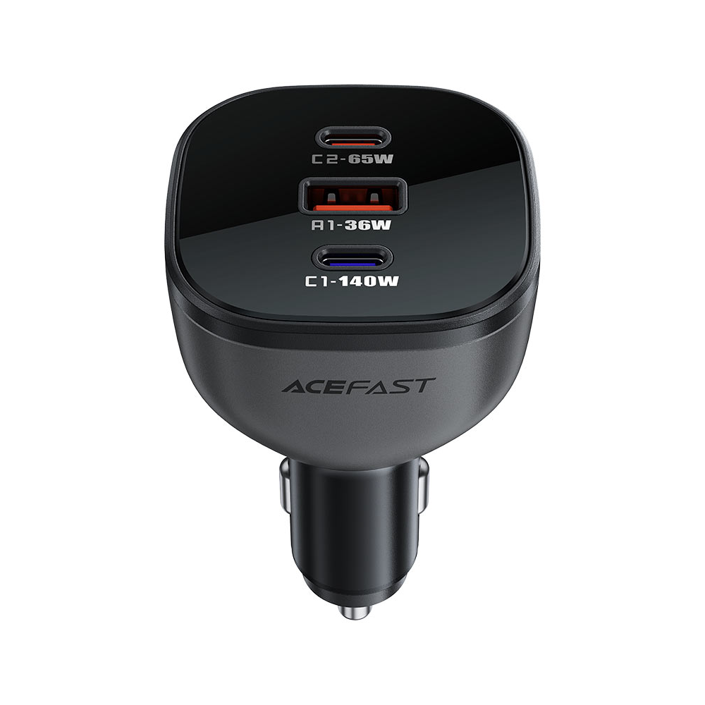 Acefast  B14 165W (2*USB-C+USB-A) 3-port car charger, black