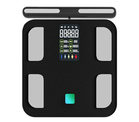 Black & Decker Fitdays 8 Electrode Smart Body Scale Smart Full Body Composition Bioimpedance Scale Digital Body Fat Weight Scale Balance