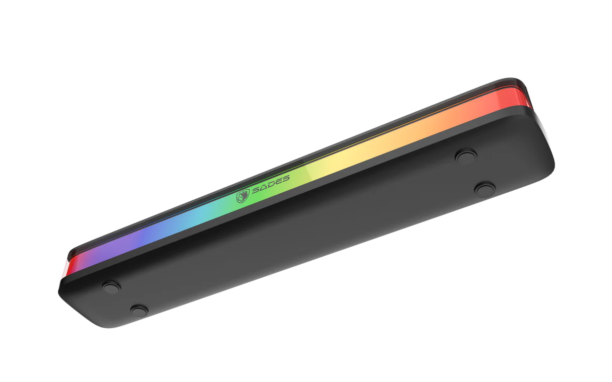 Sades Posevolt SA-SP01-B compact Desktop Soundbar with 6 RGB Modes - Black