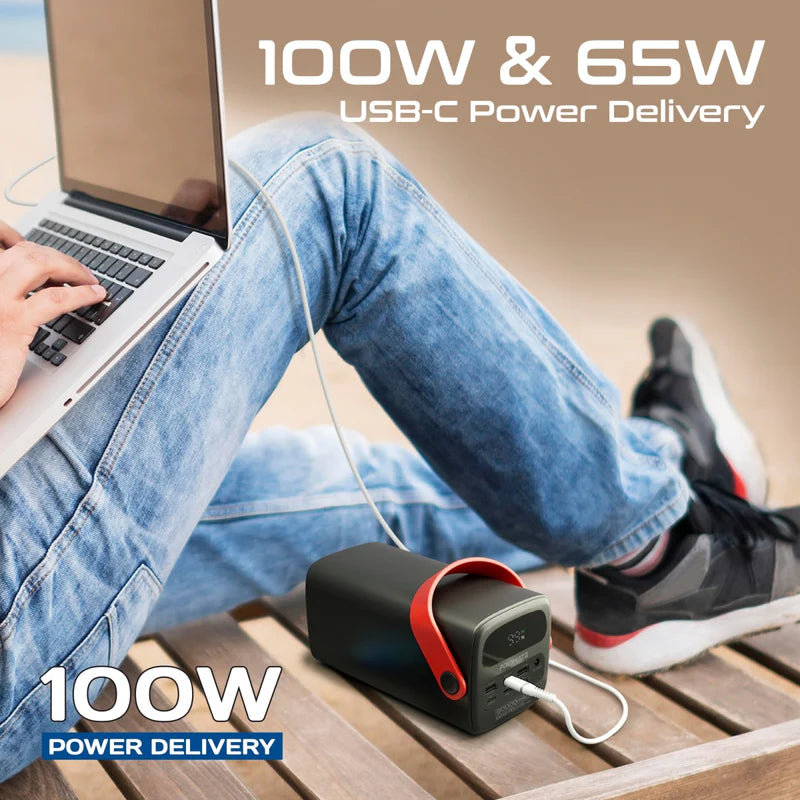 Promate PowerMine-80Pro  80000mAh High-Capacity 100W Ultra-Fast-Charging Power Pack