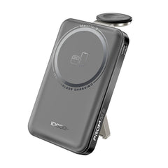 Promate 10000mAh Ultra-Compact 3 in 1 MagSafe Compatible Wireless Charging Power Bank • 15W MagSafe Compatible Charger,Black