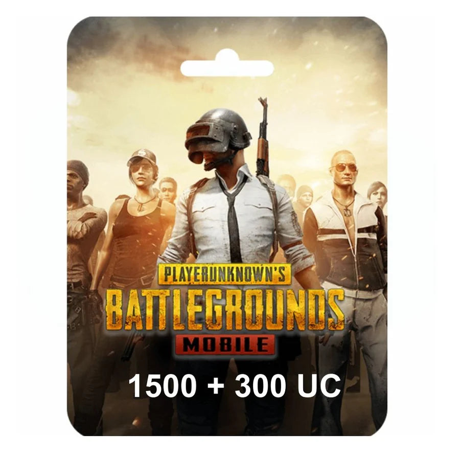 Pubg E-Card PUBG Game Point - (1500 + Free 300 UC) - 25