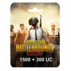 Pubg E-Card PUBG Game Point - (1500 + Free 300 UC) - 25