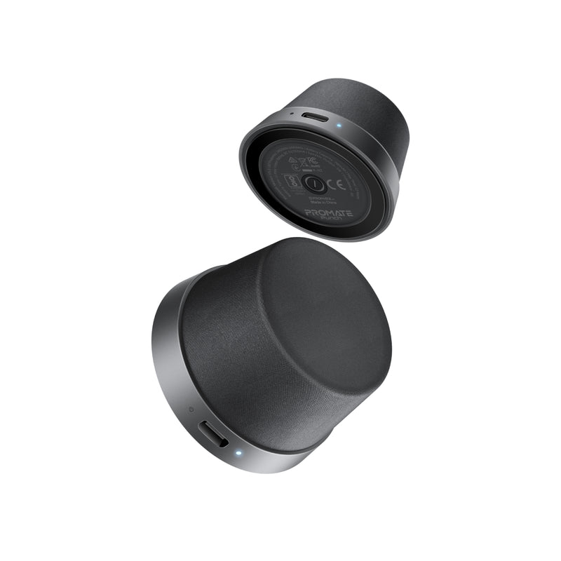 Promate High-Fidelity Mini Bluetooth Speaker with MagSafe Compatible Base ,Black