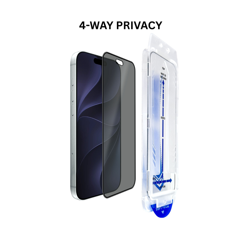 Torrii Bodyglass Screen Protector for iPhone 18 Pro (6.3”) Anti-bacterial – 4-Way Privacy