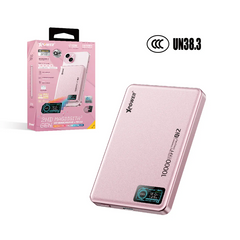 XPower MagDigita² 2nd Gen Color TFT Display PD 3.0+QI2 MagCharge 10000mAh Power Bank - Pink
