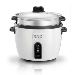 B+D Rice Cooker w Steaming Tray, Glass Lid 2.5L 1100W