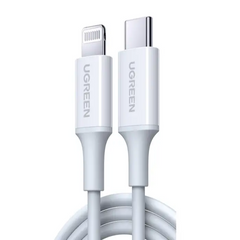 UGREEN USB-C to Lightning M/M Cable Rubber Shell 2m (White)US171 60W