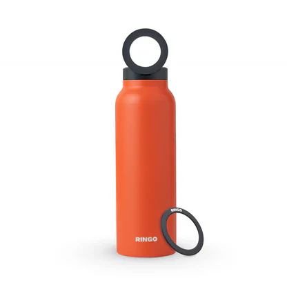 RINGO WATER BOTTLE 32 OZ SCREW LID / BOOSTER RING - ORANGE