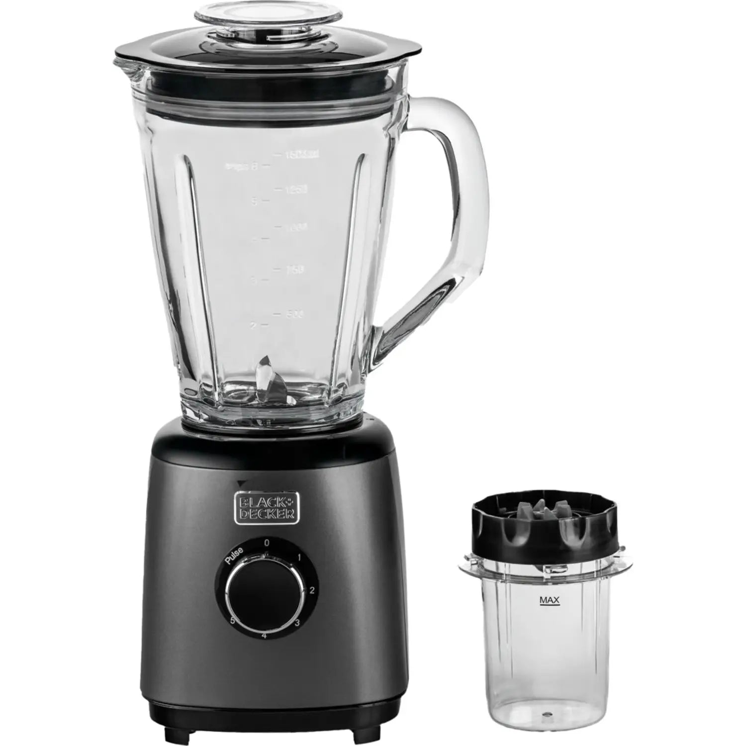 Black & Decker Blender + Grinder Premium  500W - 1.5L Glass Jar