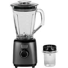 Black & Decker Blender + Grinder Premium  500W - 1.5L Glass Jar