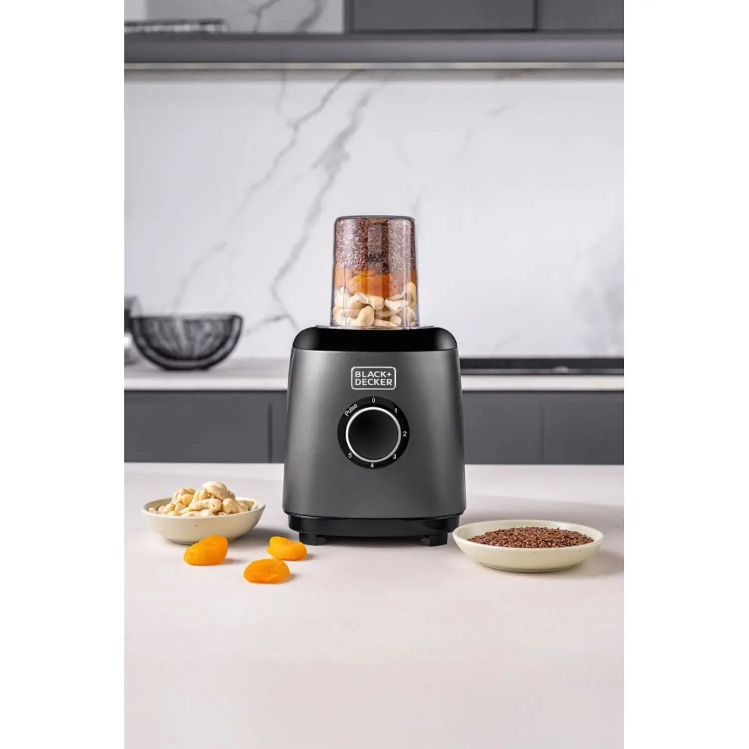 Black & Decker Blender + Grinder Premium  500W - 1.5L Glass Jar