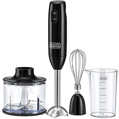 Black & Decker 3 in 1 Hand Blender with Chopper, 600W  - HB600-B5
