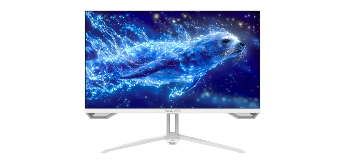 SADES SL-Sealion-24 PLUS SA-F05F24W 24" FHD, 165Hz Refresh Rate, 1ms Response Time, HDMI 2.1 Flat IPS Gaming Monitor - White