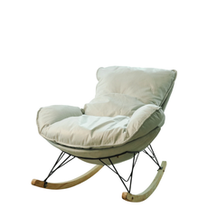 SOMA Aura Rocking Chair – Modern Ergonomic Relaxation Design – Premium Fabric – Beige