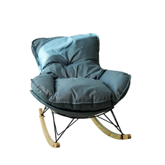 SOMA Aura Rocking Chair – Modern Ergonomic Relaxation Design – Premium Fabric – Blue