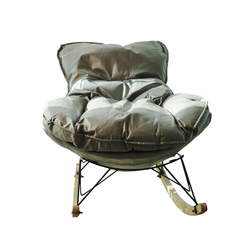 SOMA Aura Rocking Chair – Modern Ergonomic Relaxation Design – Premium Fabric – Gray