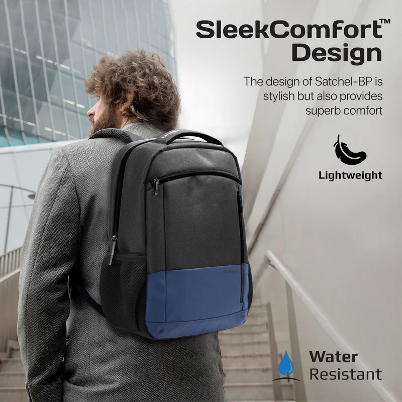 Promate Satchel-BP SleekComfort 15.6" Laptop Backpack With Multiple Pockets