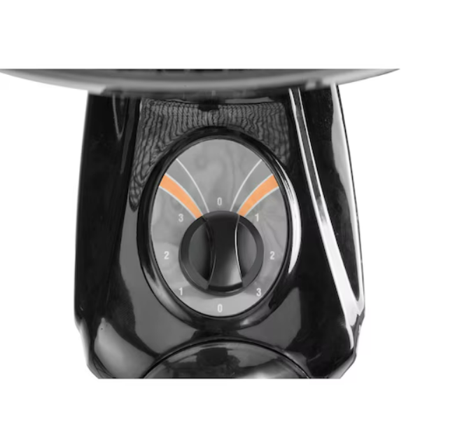 Black & Decker 55 W 16 Inch 3 Speed Wall Fan, Black