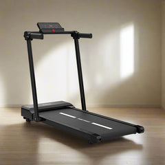 Smart Foldable Home Treadmill Supports up to 110 kg (Black Grey)