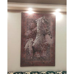 Canvas Wall Art Arabian Horse with Persian Carpet