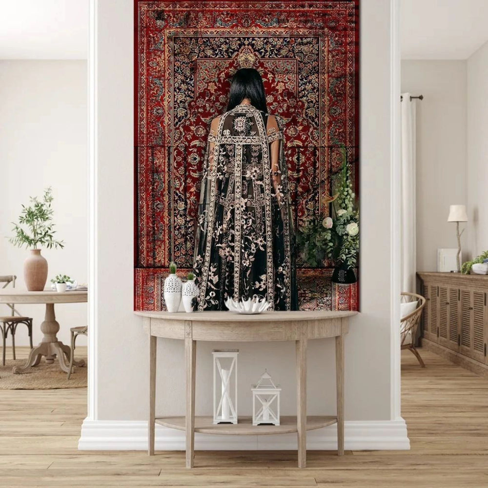 Canvas art painting titled elegance and beauty