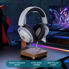 Sades Spectre SA-915W Virtual 7.1 Surround Sound USB Gaming Headset - White