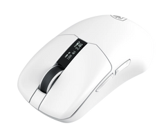 Sades Striker S2W 26,000 DPI Wireless Gaming Mouse with RGB Magnetic Charger and Oled Panel - White