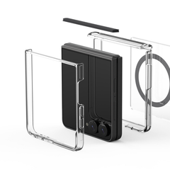 Araree Duple 360 Magsafe Cover For Z Flip 8-Clear Black