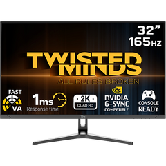Twisted Minds 32" Flat, QHD ,165Hz ,VA, 1ms, HDR , HDMI 2.1 Gaming Monitor