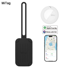 MiLi MiTag Plus Bluetoth Item Finder With Luggage Tag  Works with apple Find My - Black