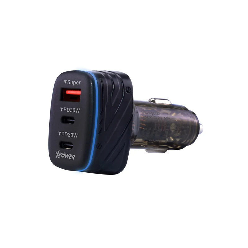 XPower CC3B 82.5W 3 Port 3 in 1 PD 3.0 Car Charger - Black