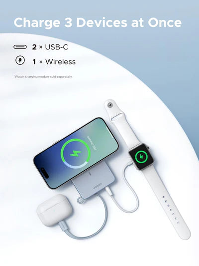 UGREEN MagFlow Magnetic Power Bank 10000mAh 25W QI2
