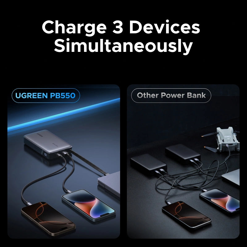 UGREEN Nexode Power Bank 20000mAh 67W with Built-in USB-C Cable