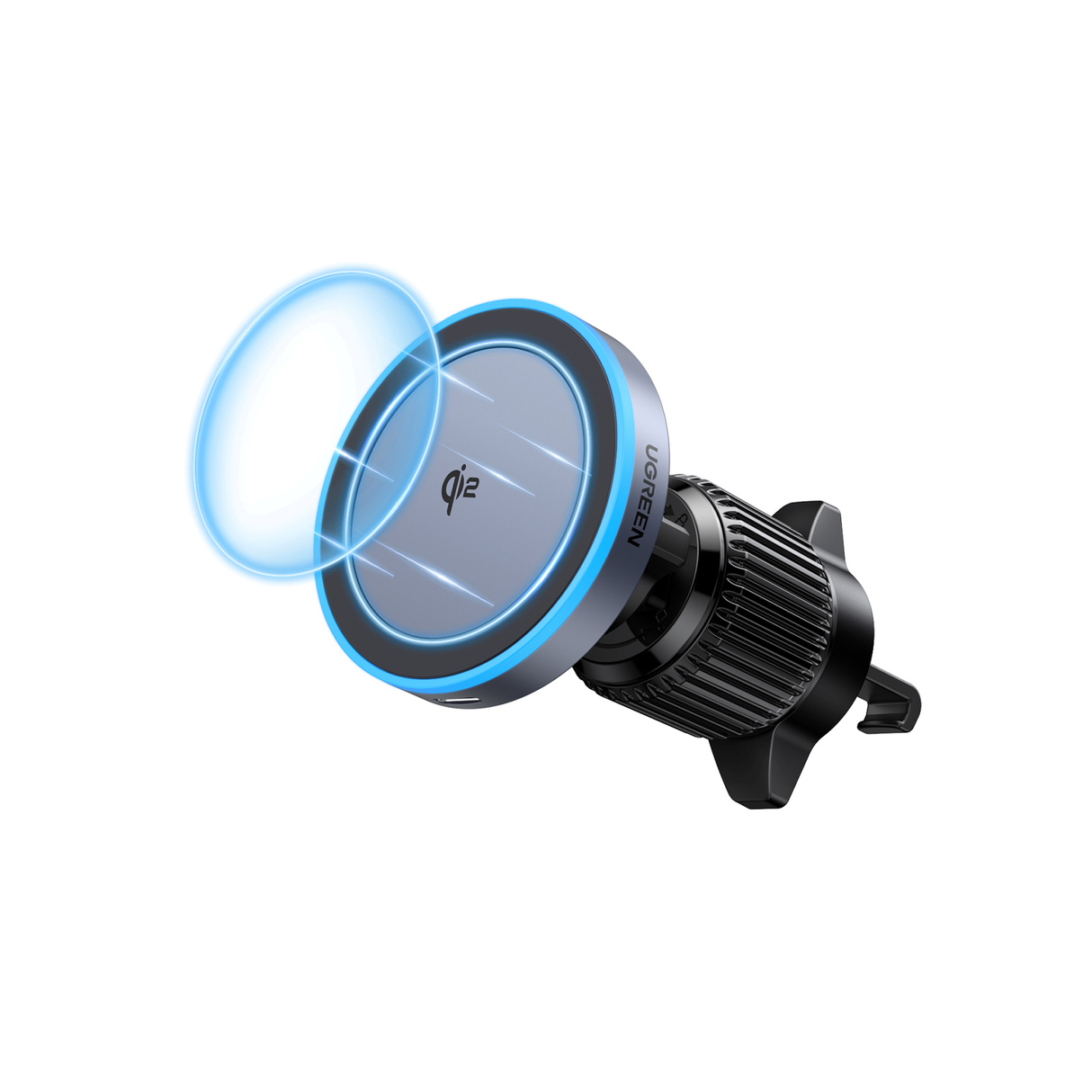 UGREEN Magnetic Car Wireless Charger 15W gray+ black