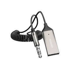 UGREEN Bluetooth Car Receiver Aux with Mic (Space Gray)