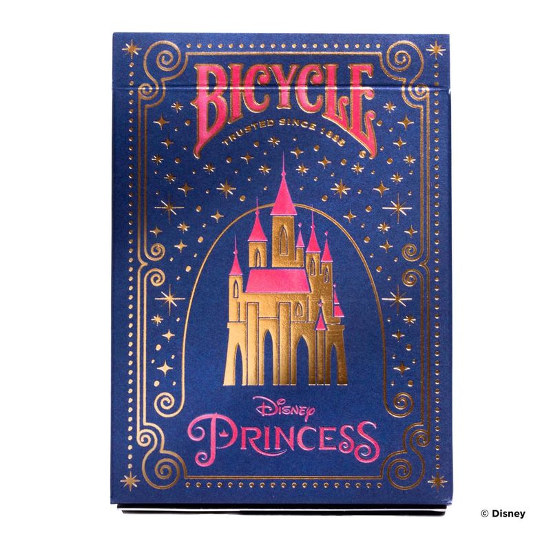 disney princess playing cards blue
