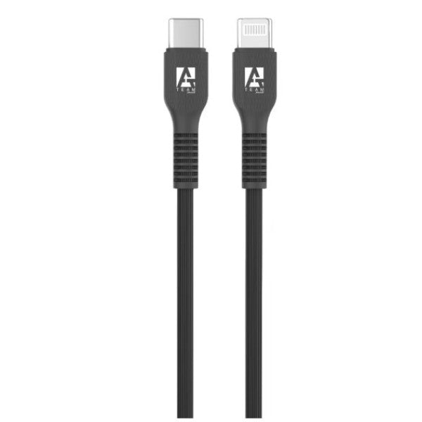A-Team 2m Type C to Lightning Nylon Bending Resistant Cable - USB04,Black