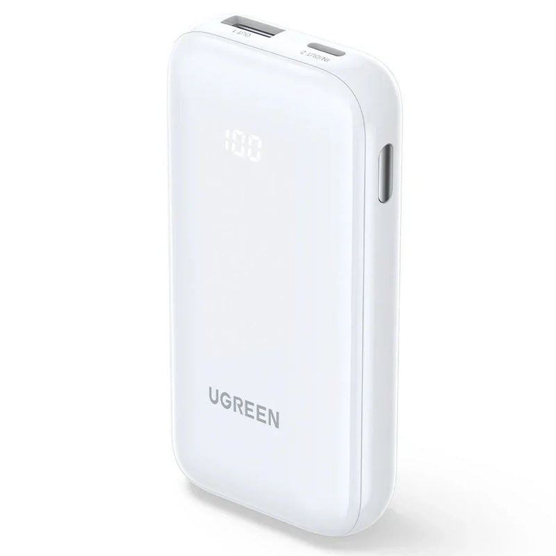 UGREEN 10000mAh PD-30WTwo-way Fast Charging Power Bank White