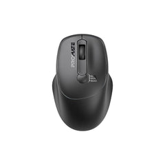Promate EZGrip™ Ambidextrous Wireless Mouse,800/1200/1600Dpi ,Black