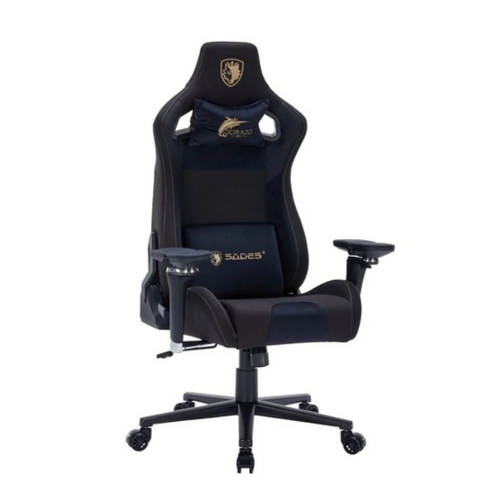 Sades Dorado PRO Gaming Chair With 6D Adjustable Armrests - Black