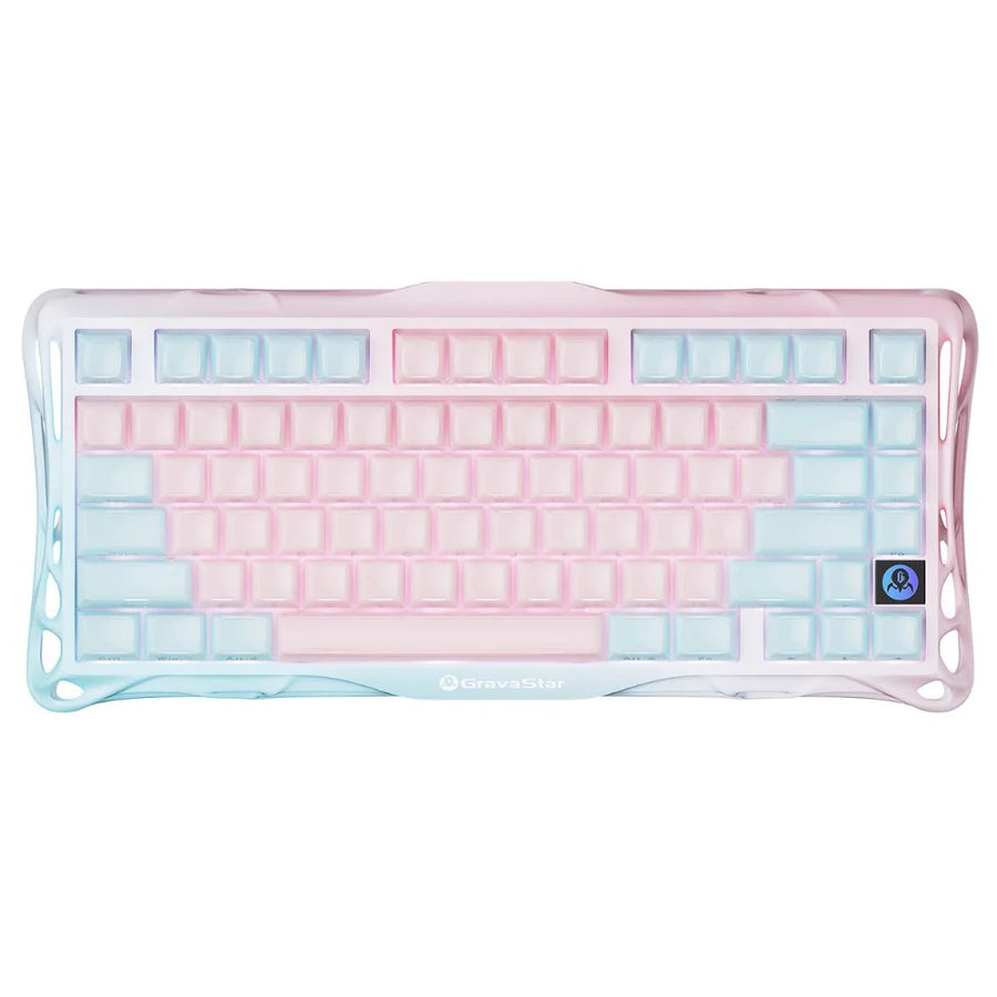 GravaStar Mercury K1 LITE 75% Wireless Mechanical Gaming Keyboard - Lumen Rose