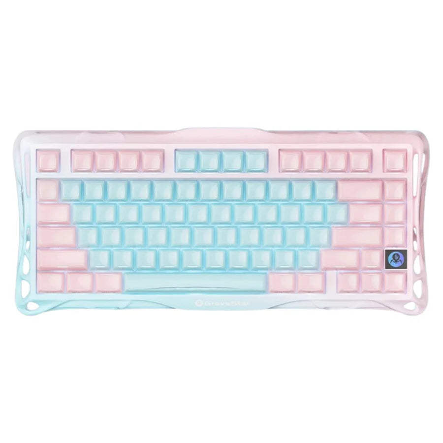 GravaStar Mercury K1 LITE 75% Wireless Mechanical Gaming Keyboard - Aurora Mist