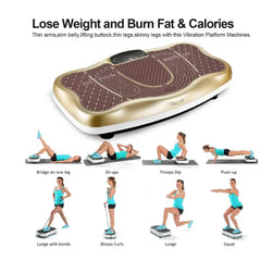 Black Bull Full Body Vibration Platform Crazy Fit Massage Exercise Machine, 150 kg Capacity