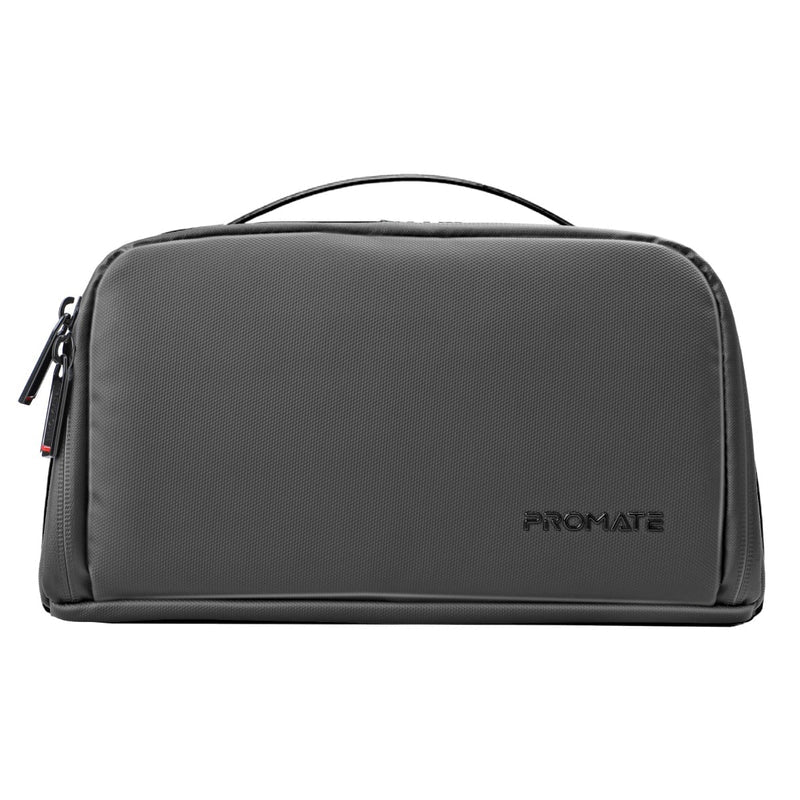Promate Travel Aceesories Organizer with Multiple Compartments & Large Capacity ,Black